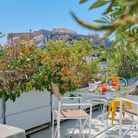 360 View In Roof Top Appartment With Patio Athen Exterior foto