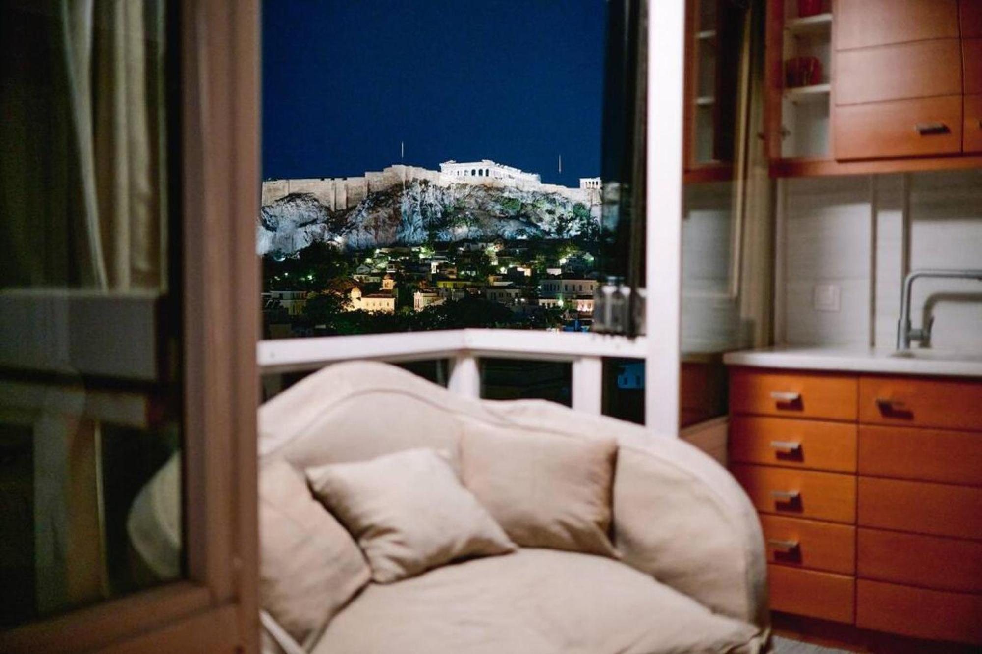 360 View In Roof Top Appartment With Patio Athen Exterior foto